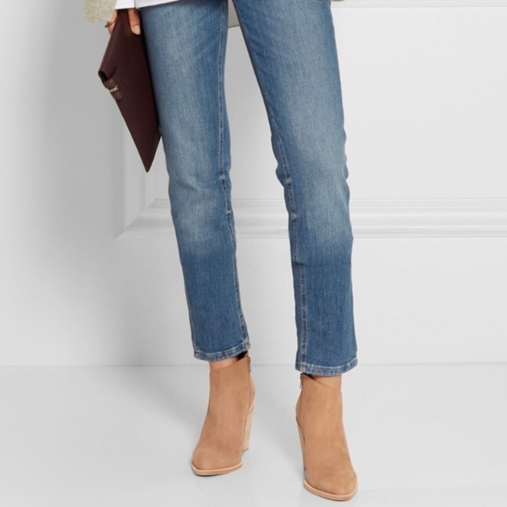 Vince Easton Tan Nubuck Ankle Boots.